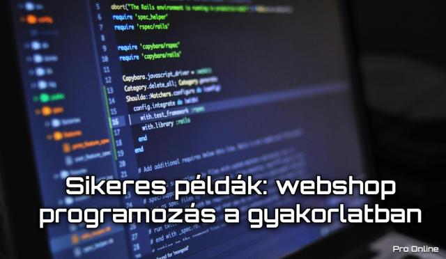 Sikeres példák: webshop programozás a gyakorlatban